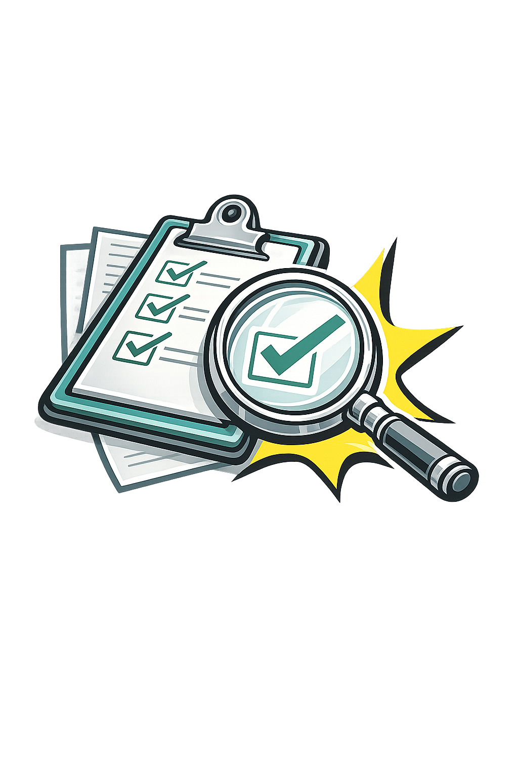 Closeout reporting and documentation icon
