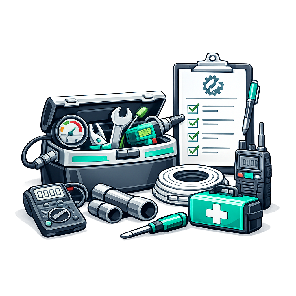 Maintenance and technical support illustration